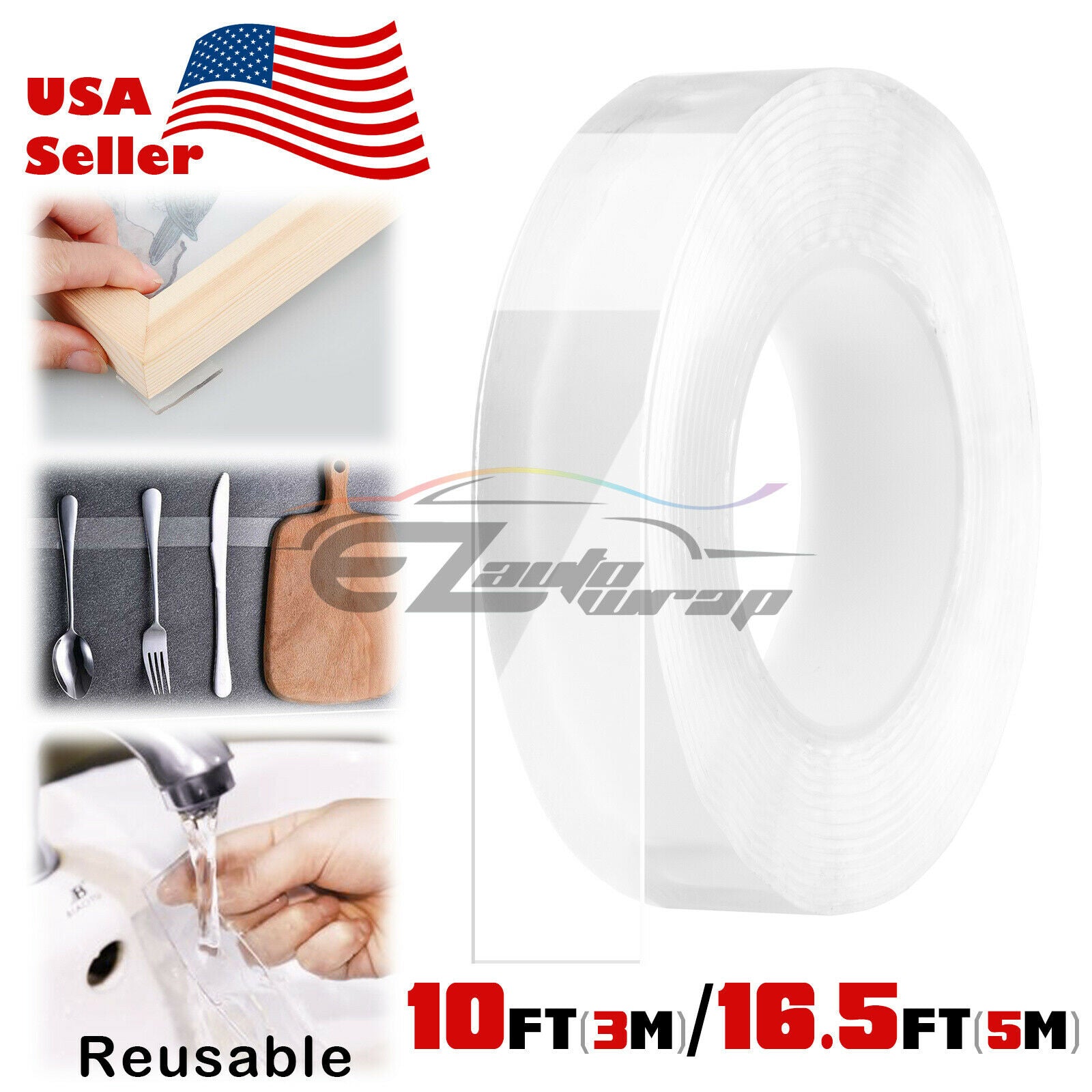 Nano Tape double adhesive / Nano Double Sided Tape Grip Reusable Nano Tape double adhesive / Nano Double Sided Tape Grip Reusable